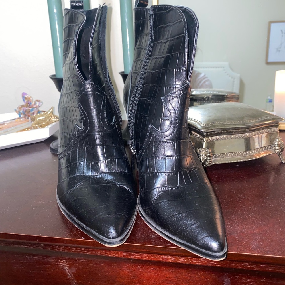 Girly Cowgirl Ankle Booties View 2